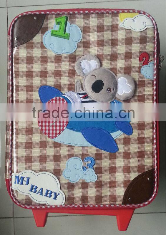 doll style trolley bag for kids travel suitcase