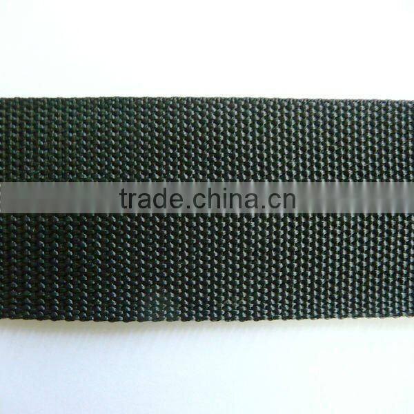 50mm black polypropylene webbing strap for bags,2 inch pp strap