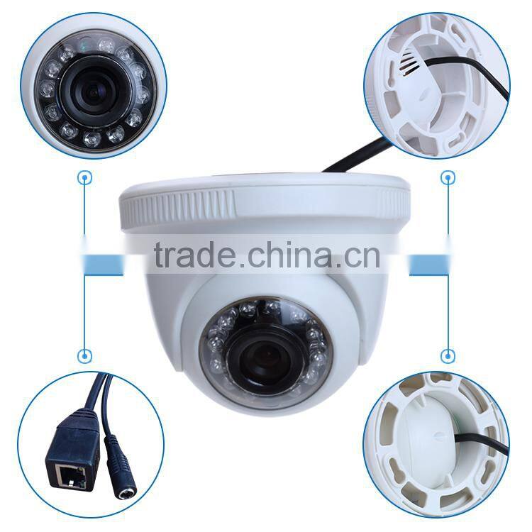 Optional Lens 1.3Megpixel 960p CMOS IP Dome CAMERA