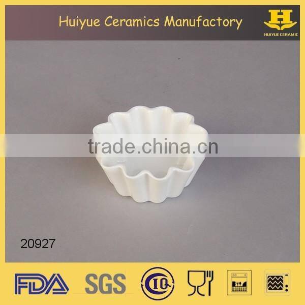 Mini oval creme brulee ramekin, ceramic cake mould