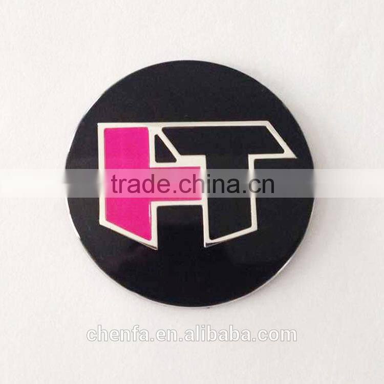 Promotional adhesive round acrylic custom badge