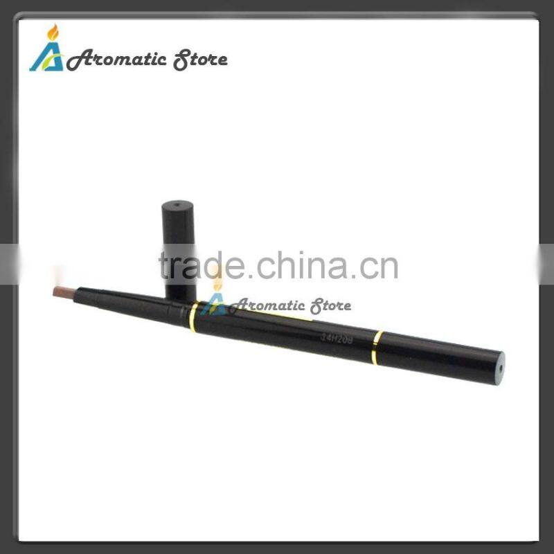 Double side eyebrow brush and eyebrow pencil