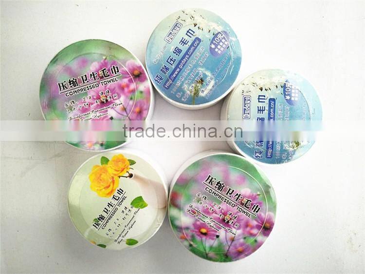 china factory direct sell promotional gift cotton compressed towels custom