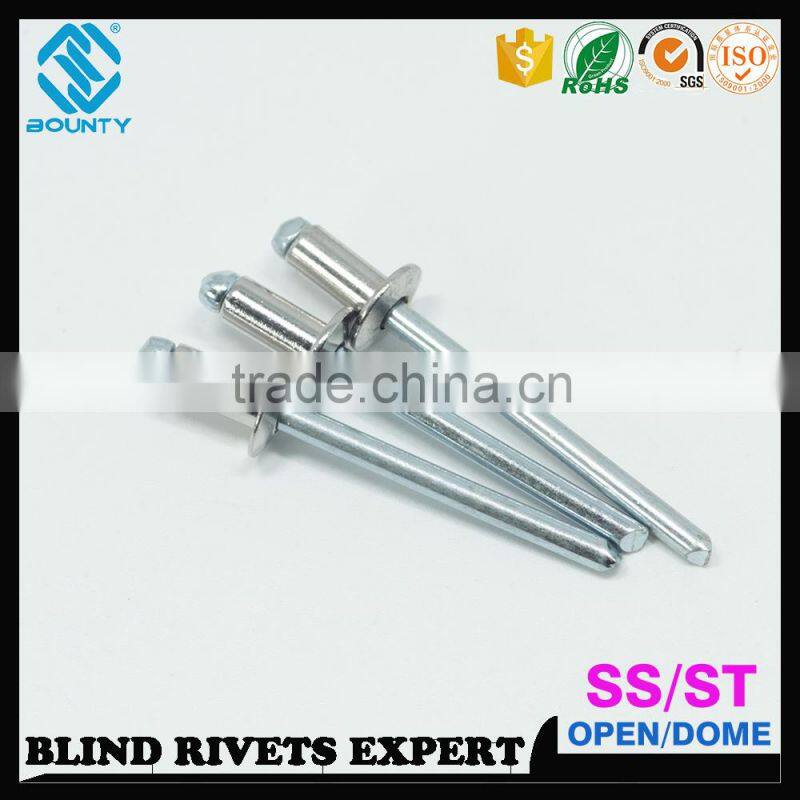HOT SELLING HIGH QUALITY FACTORY OPEN END SS STEEL RIVET BODY STEEL ROD STEM BREAKSTEM POP RIVETS