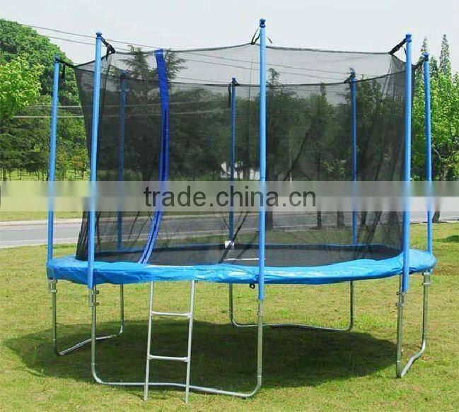 12FT Professional Outdoor Trampoline with safety enclosure combo