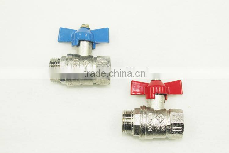 2015 New Design Cheap 1/4'' ~ 4'' Brass Ball Valves with T Handle zinc globe valves