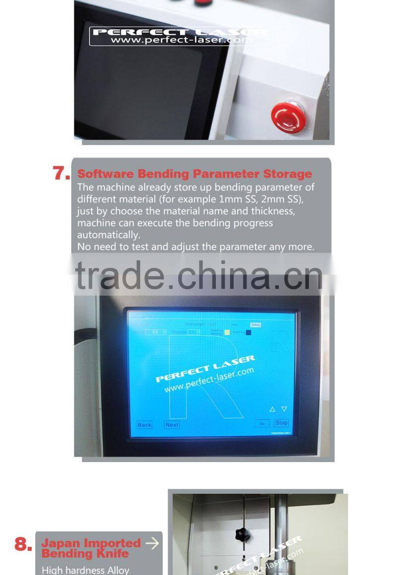 China stainless steel CNC bending aluminum channel machine