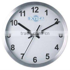 8 inch metal decorative wall mounted clock, round clock design