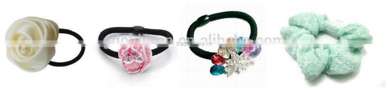 Natural elastic rubber thread for hairwear