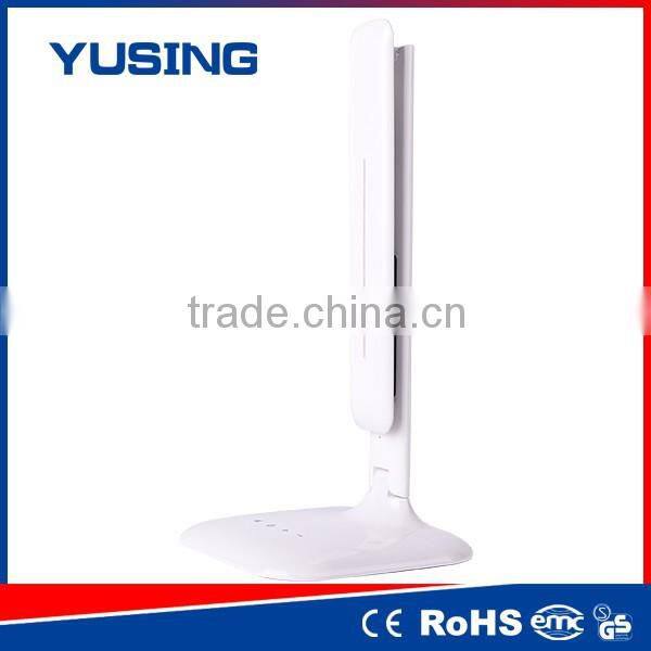 White Modern Luxury Led Study Table Lamp With Clock