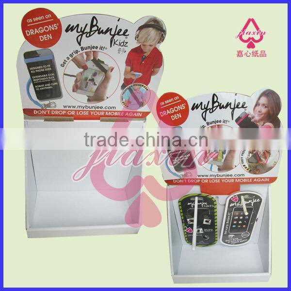Z shape Cardboard product display bins for cookie