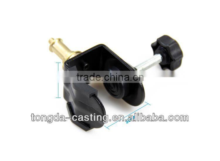 Photographic clamp/ U tyep studio Clamp with 1/4 brass spigot nut for background backdrop stand