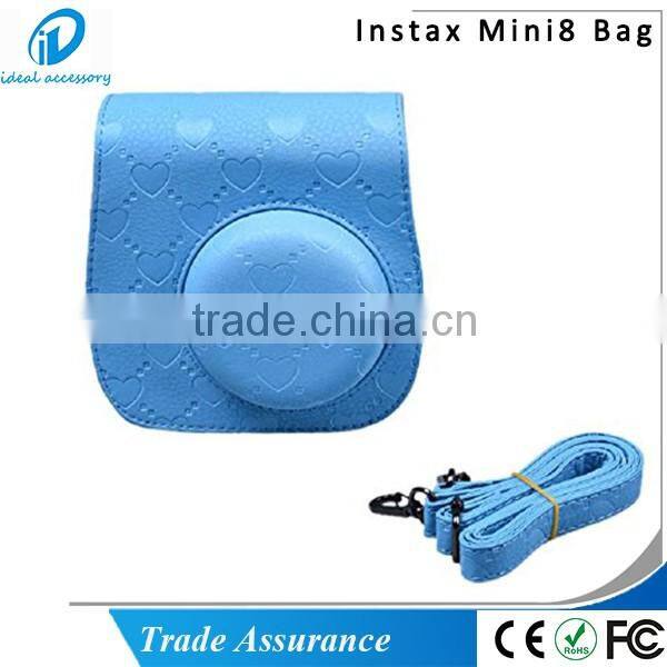 Fashion Heart Style Instax Camera Bags for Fujifilm Instant Mini8 Camera Bag