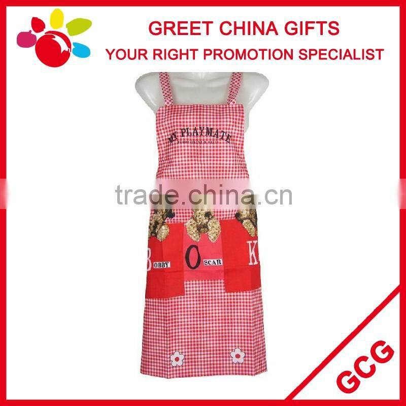 Cheap PVC Waterproof Custom Logo Children Adult Bib Kitchen Apron