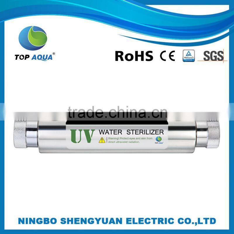 16W /4Gpm Stainless Steel Household Purifier With Light Sterilizer Prices Water Filter Lampe Uv 11W (Filter Water)