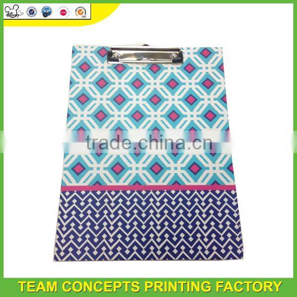 Hard board colorful a6 clipboard