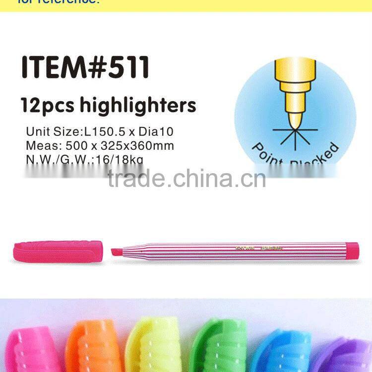 Slim fluorescent highlighter marker item 511