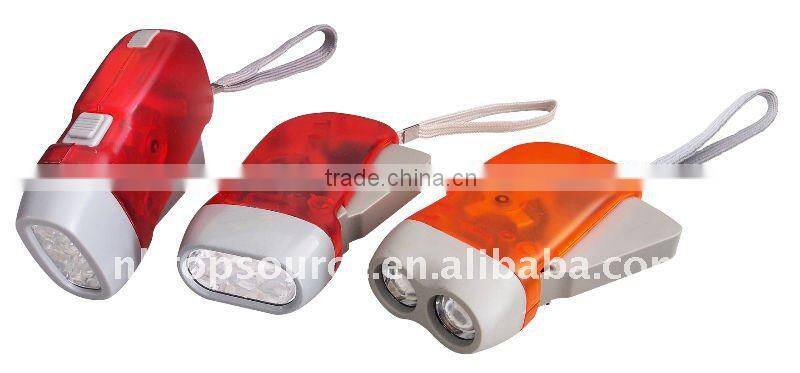Rechargeable Battery Dynamo Flashlight