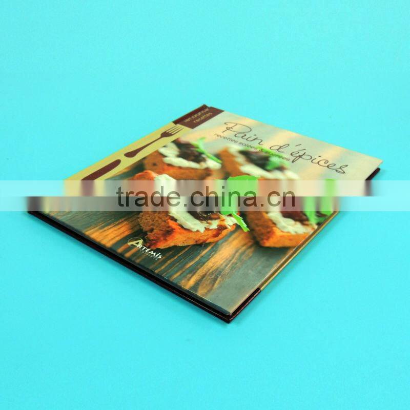 New design photo recipe book printing with UV lamination