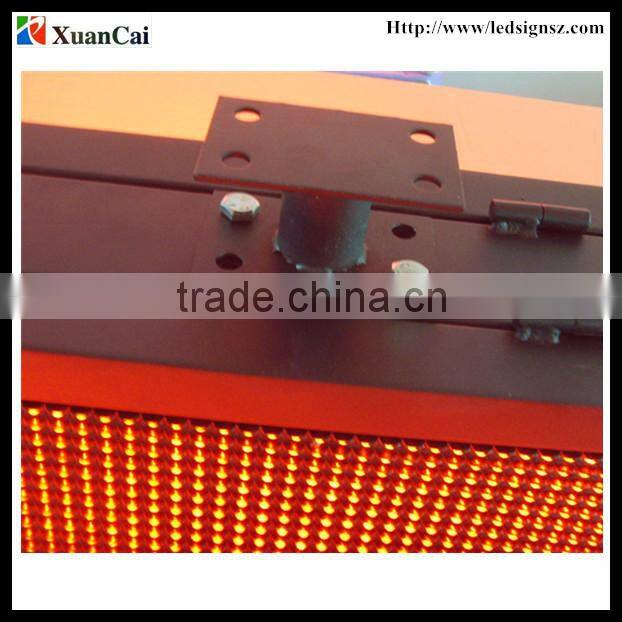 Outdoor double sides Red color RF wireless communication P10-16x96R LED advertising screen price