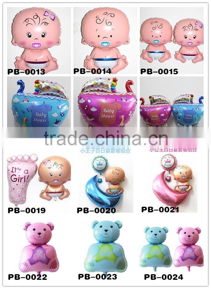 New arrival wholesale Angel baby helium balloon Birthday party decoration Cartoon Baby boy foil balloon Hot sale
