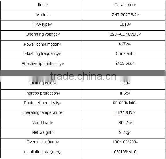 Red LED Warning Tower Low Intensity Type B Aviation Obstruction Light