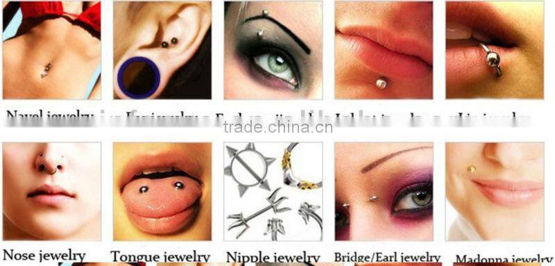 316l Stainless Steel Body Piercing Jewelry Unique Eyebrow Rings