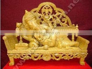 Lord Ganeshsa Wooden Statue