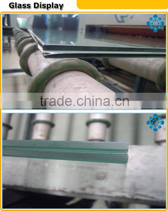 high quality 5+0.76+5mm laminated glass canopy/10.76mm clear tempered laminated glass awning