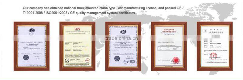 2 tons truck crane with knuckle boom for sale