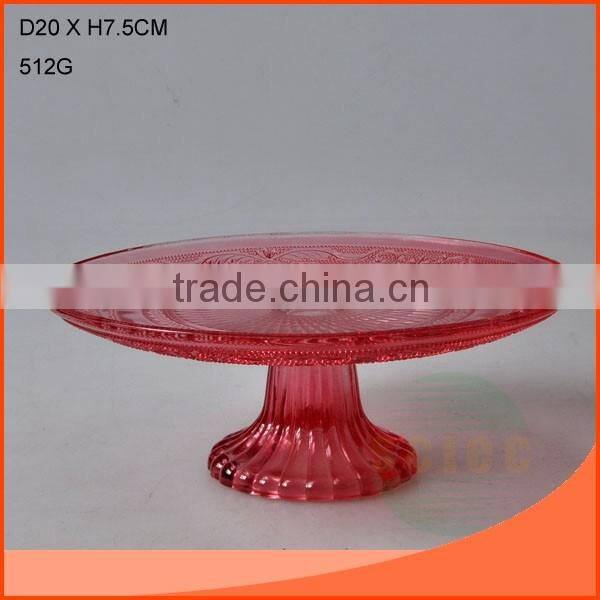 L19.7CM BEAUTIFUL SQUARE BLUE GLASS FOOD HOLDER ON SALE