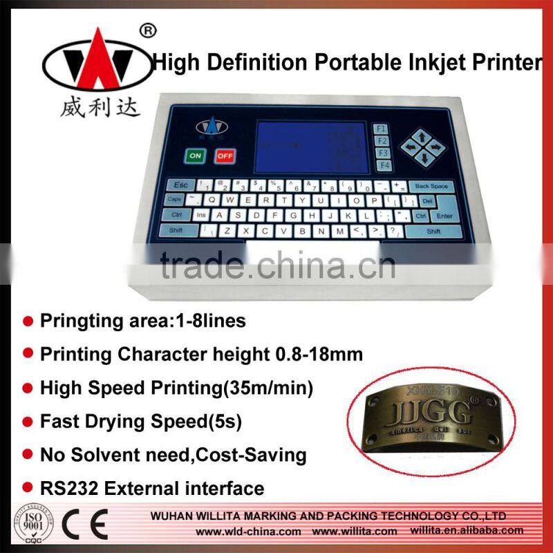 High marking speed Non-metal portable 10w 30w CO2 laser marking machine