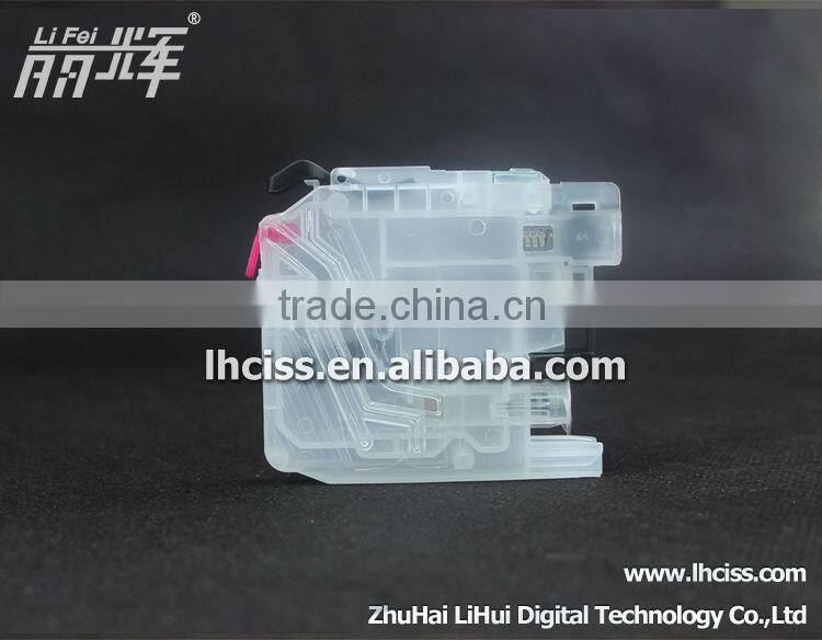 4pcs refillable ink cartridge For Brother LC563 use for Brother MFC-J2310 J2510 3520 J3720 printer with Auto rest chip