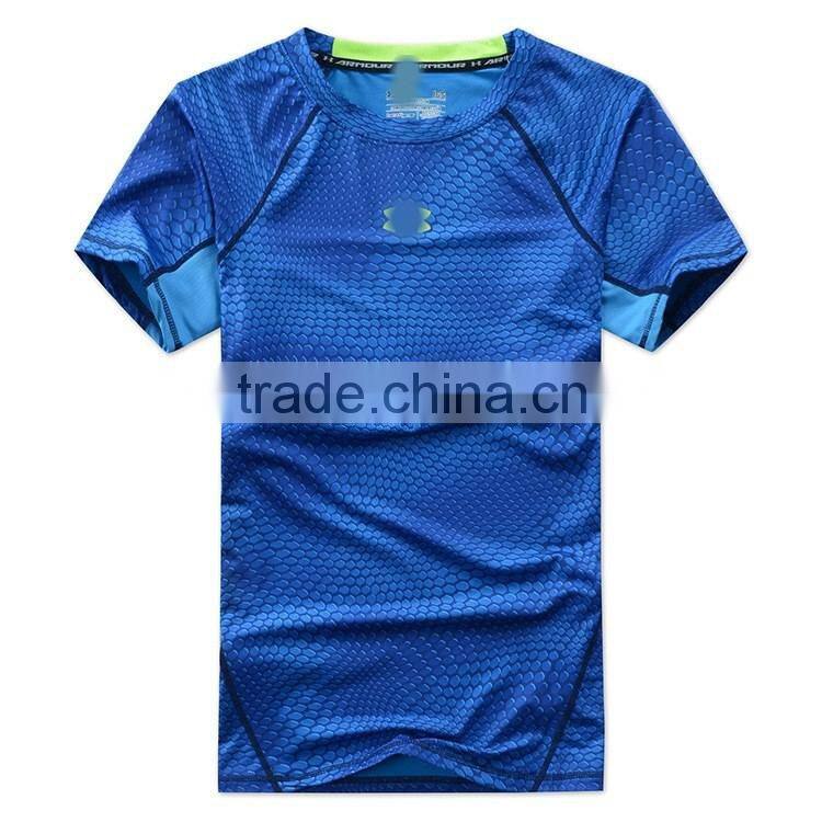 Dry Fit Running Fitness Sports Mens Short Sleeve T Shirt