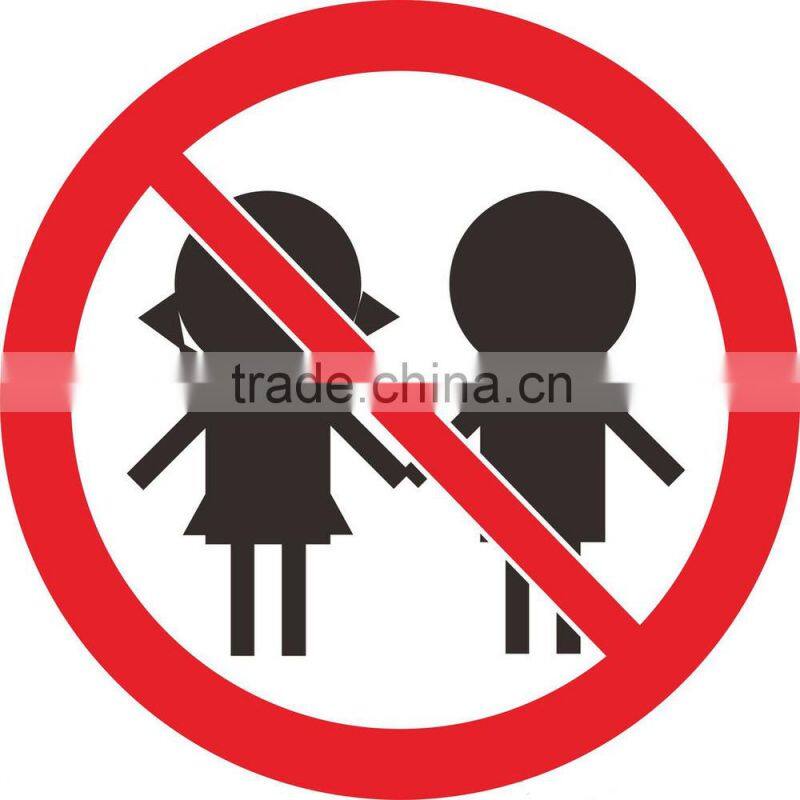 Highly Reflective Aluminum safety traffic sign for warning kid ' s safety