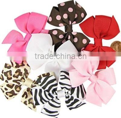 Factory High Quality Beautiful Fashion Ribbon Bows for hair decoration