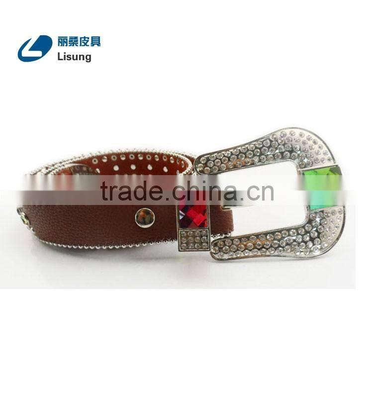 Multiple Color Crystal Western Cowgirl Concho Rhinestone Belt