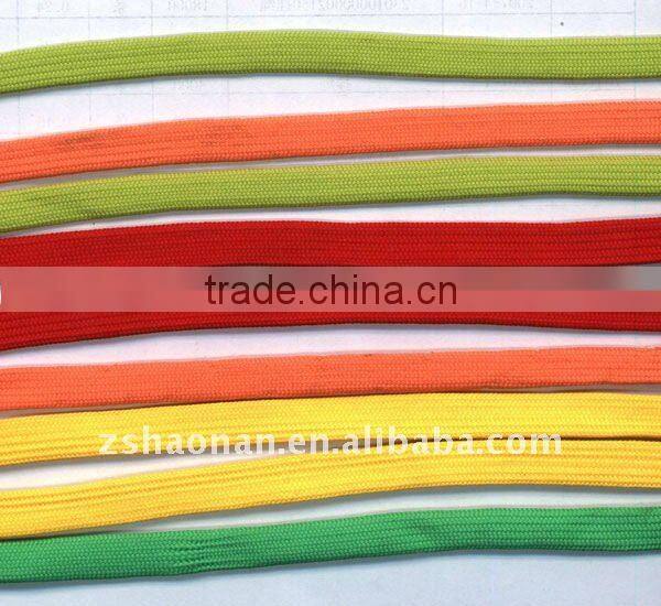High quality fashion customized flat waxed shoelaces