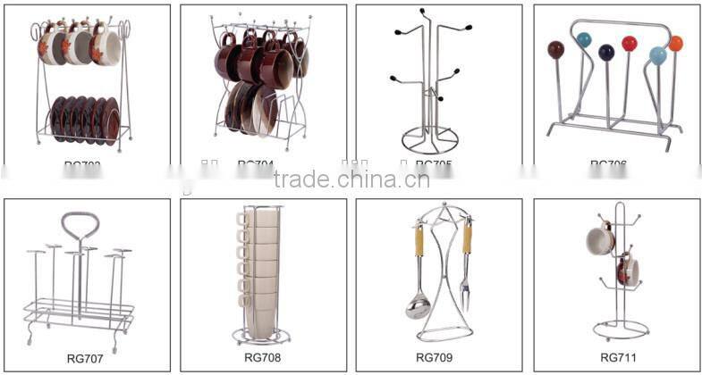 Household Latest Design Wire Heart-shaped Cup Holder/Glass Dish Holder