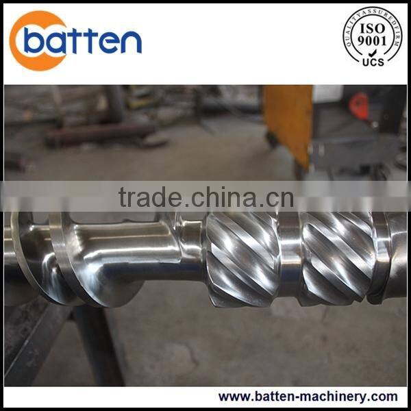 plastic PP,PE film or flakes recycling extruder machine screw barrel