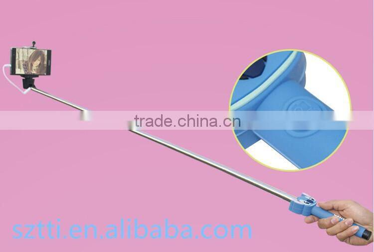 wired monopod selfie stick,monopod automated selfie stick 2016 for mobile phone