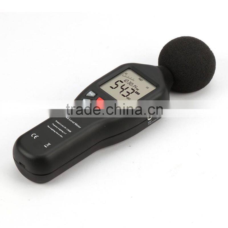 Hot selling accuracy digital sound level meter with large LCD display backlight TL-202