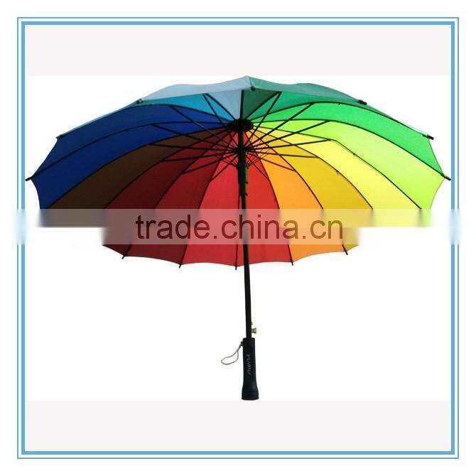 Hot Sale 21" *16K Straight Colorful Umbrella, Rainbow Umbrella, gift umbrella