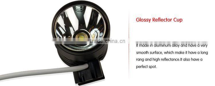 CE Certification customizable XM-L2 1000lm 7.4V 12V anti-glare Riding bike light for outdoors
