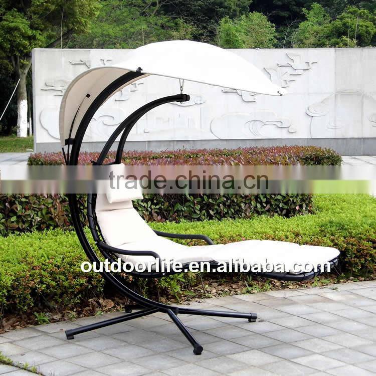 Hot Sale Steel Metal Garden Hammock Swing Chair With Canopy