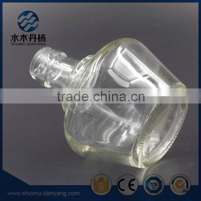 Unique 150ml clear glass wine bottle liquor bottle