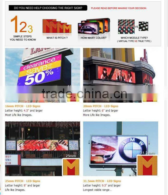 City Square P20 Outdoor Full Color LED Video Display