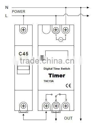 Digital timer switch for street lighting control (AHC15A,THC15A, DHC15A, CN15A)