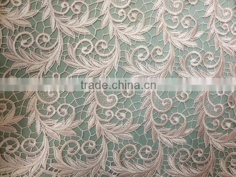 water soluble cord lace fabric 5 yard for dresses