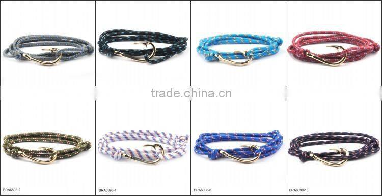 Real Leather Anchor Bracelet For Wholesale